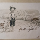 Poika taluttaa komeaa possua, Uusi Vuosi, p. 1904 - pikkukuva 1