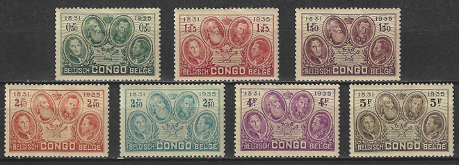 (S0117) BELGIAN CONGO, 1935 (50 Years of Congo State). MH*