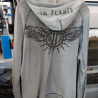 IN FLAMES VETOKETJULLINEN HUPPARI KOKO M - pikkukuva 2