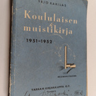 Yrjö Karilas : Koululaisen muistikirja 1951-1952 - pikkukuva 1