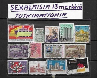 SEKALAISIA-TUTKIMATTOMIA 13 MERKKIÄ