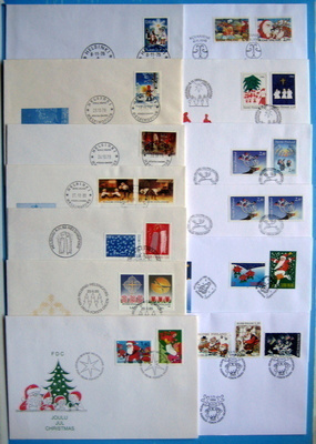 Joulu FDC-kuoret 14 eril.(60)