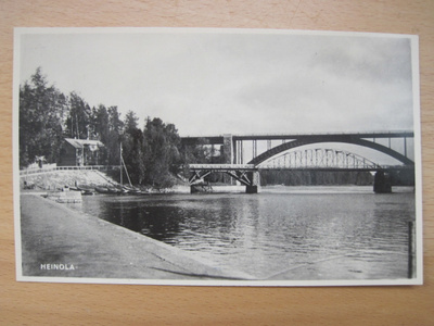 VANHA Postikortti Heinola 1950-l Alkup. Mallikappale