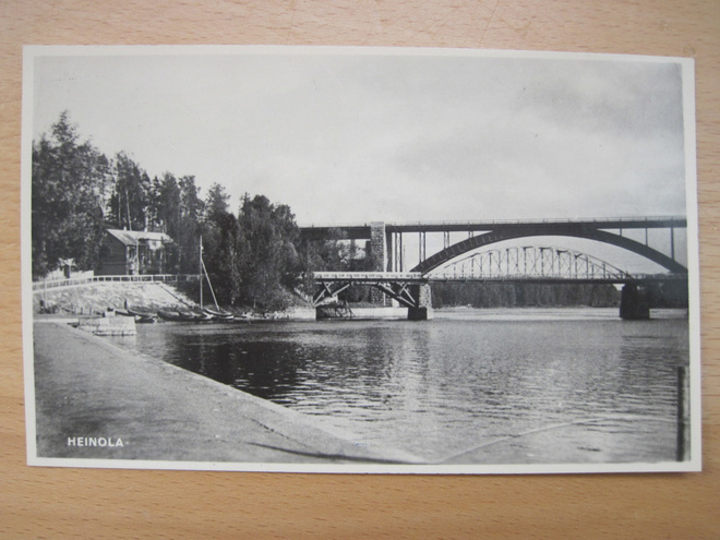 VANHA Postikortti Heinola 1950-l Alkup. Mallikappale