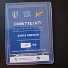 Liiga 26/27 Bence Horvath Jukurit /80 Silver Signature - pikkukuva 2