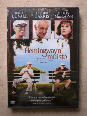 Hemingwayn muisto, DVD. Richard Harris, Shirley MacLaine