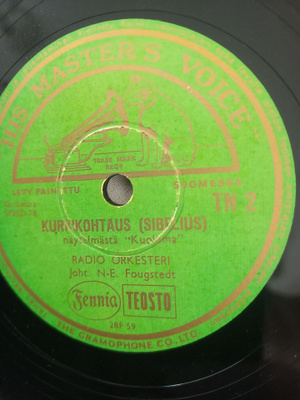 Savikiekko RADIO ORKESTERI joht N-E Fougstedt