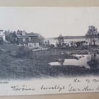 Kulovesi, maalaistalo piharakennuksineen, rantanäkymä, 1906 - pikkukuva 1