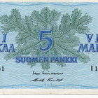 5 mk  1963 Litt.B ilman tähteä korvaava I-sarjaa - pikkukuva 1