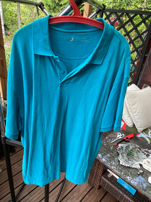 Dressmann miesten pikeepaita 6XL, turkoosi