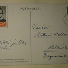 Wendelin: Kirkko, pihlaja, lintuja, p. 1953 + Tubi-merkki - pikkukuva 2