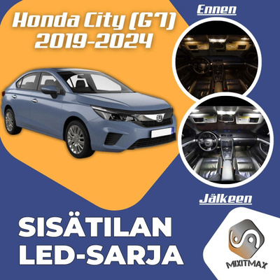 Honda City (G7) Sisätilan LED-sarja 6-osainen