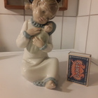 ZAPHIR /( LLADRO ? Tyylinen ) , Posliinityttö patsas. - pikkukuva 1