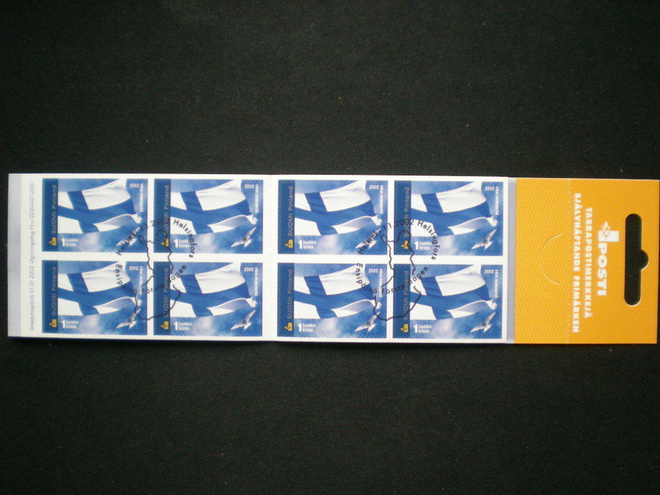 FDC-leimattu vihko Suomen lippu - LaPe V55 o