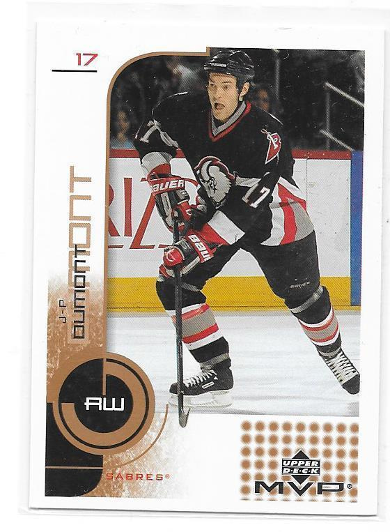 2002-03 Upper Deck MVP #20 J-P Dumont Buffalo Sabres