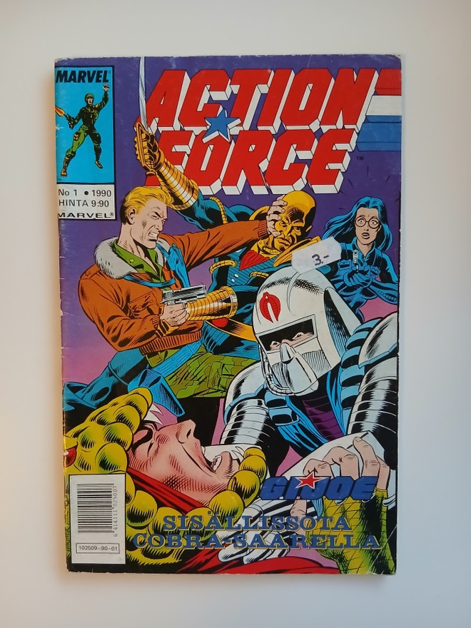 Action force / G.I. Joe sarjakuvalehti (Numero 1 / 1990)