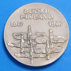 Hopeinen juhlaraha 10 mk vuosi 1967, itsenäisyys 50-vuotta. - pikkukuva 2