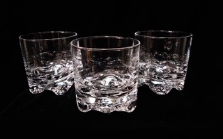 3 x Gaissa vesilasi Iittala