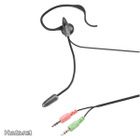 Bandridge In-Ear Headset, 2x3.5mm, 1.8 m, musta/harmaa UUSI - pikkukuva 1