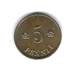 1939 5 PENNIÄ KOLIKKO KÄYTETTY - pikkukuva 1