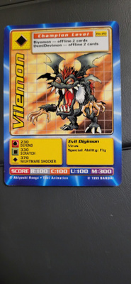 1999 BANDAI Digimon - Vilemon Non Holo card Bo-20