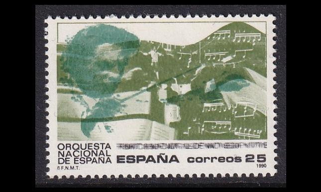 Espanja 2974 ** Kansallisorkesteri 125v (1990)
