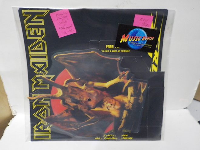 IRON MAIDEN - HELL AINT A BAD PLACE M-/M- SHAPED 7"