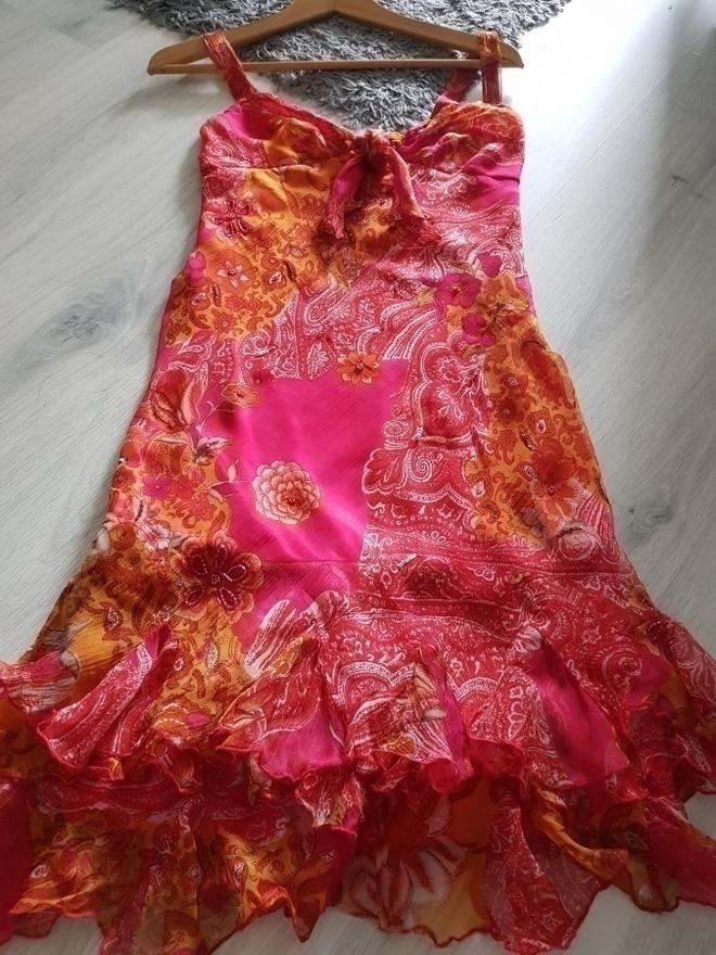 Värikäs Michele Boyard Kesämekko / Mekko - koko 34