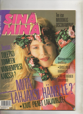 Sinä Minä n:o 14 1988 Ohi repaleisen lokakuun. Tähtisilmäine