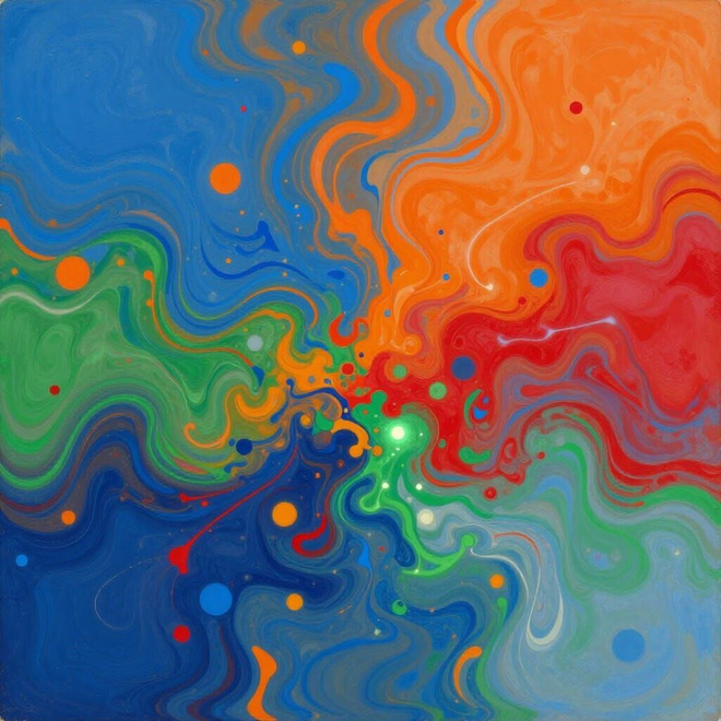 Uusi abstrakti alumiinitaulu 20 cm x 20 cm