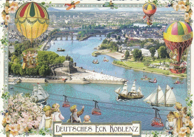 Koblenz, Saksa (Tausendschön-kortti)