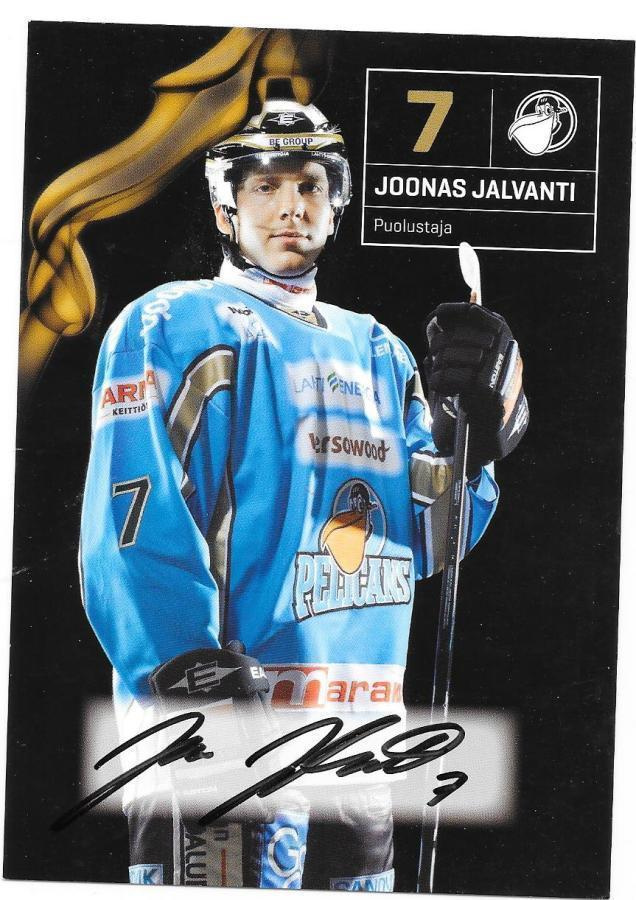 2010-11 Pelicans TeamIssue #7 Joonas Jalvanti ex- Jokerit