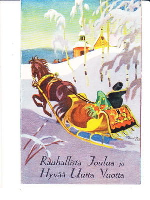 VANHA Postikortti Martta Wendelin 1938