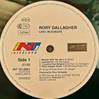 Rory Gallagher: Live in Europe/Stage Struck 2LP EX+ - pikkukuva 3
