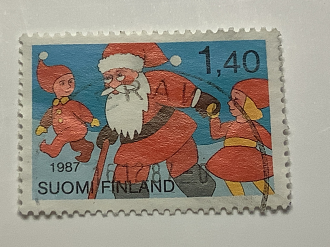 1030 / 1987 Joulu - Joulupukki o leimattu