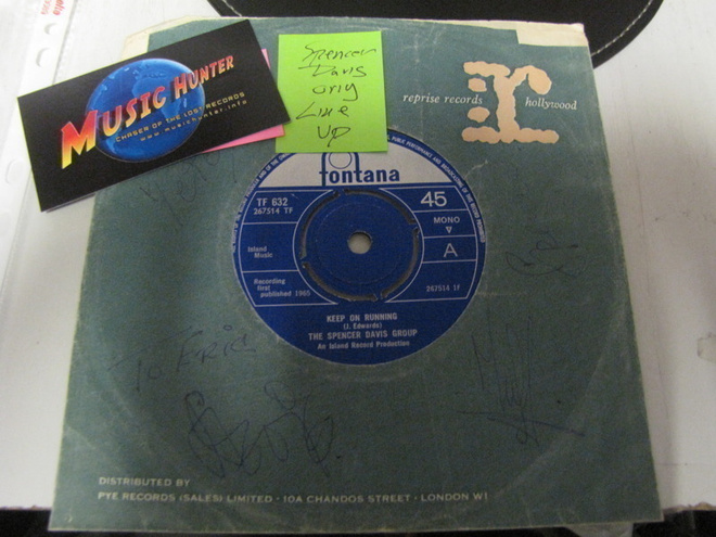 SPENCER DAVIS GROUP - KEEP ON RUNNING 7'' BÄNDIN NIMMAREILLA