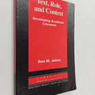 Ann M. Johns : Text, role, and context : developing acade... - pikkukuva 1