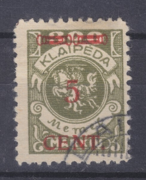 Saksa reich Memel 1923 Mi 174