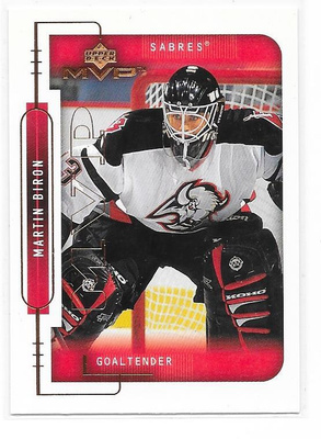 99-00 Upper Deck MVP #25 Martin Biron Buffalo Sabres MV