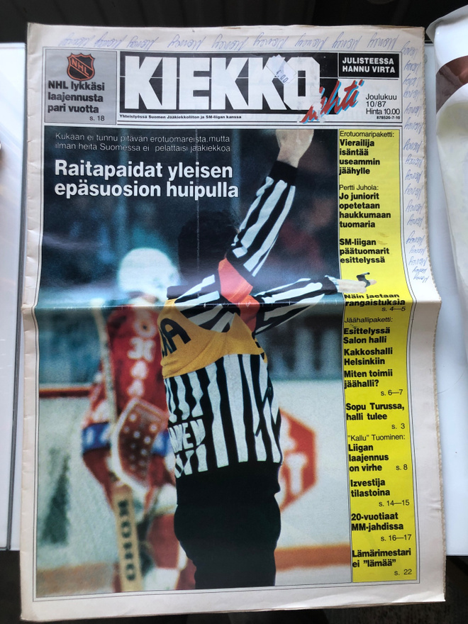 Kiekkolehti 10-1987.