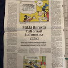 Disney Mikki & Aku sanomalehtiartikkeli Helsingin Sanomat - pikkukuva 2
