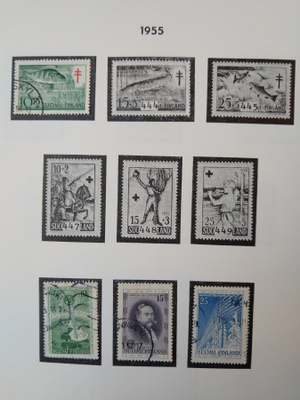 1955 Suomi postimerkki 4 kpl
