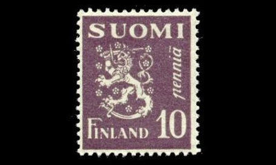 144 ** Leijona 10 p violetti (1930)