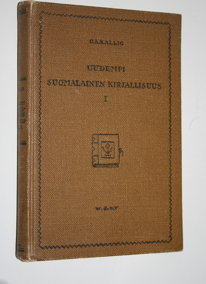 O. A. Kallio : Uudempi suomalainen kirjallisuus I, Perust...