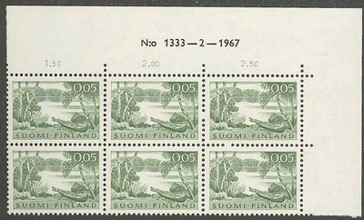 1963  5p rantamaisema nro-6lo 1333 ++