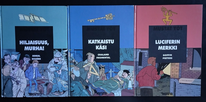 Mustat yö -sarja - osat 1-3/4 (Kustannus Mäkelä oy)