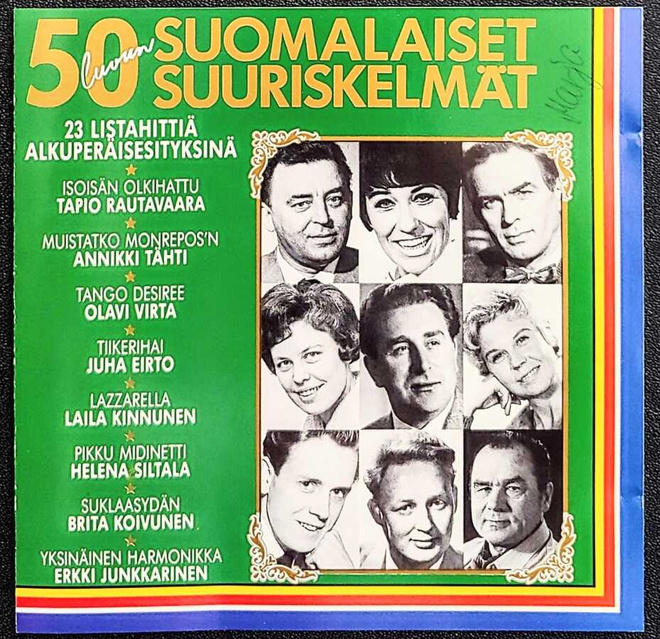 50-LUVUN SUOMALAISET SUURISKELMÄT – Fazer Finnlevy CD 1989