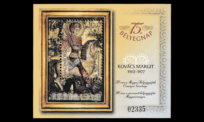 Unkari 4751BL275 ** Postimerkkien päivä keramiikkaa (2002)