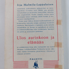 Irja Malmila-Lappalainen : Ulos aurinkoon ja elämään - pikkukuva 2