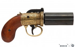 Pepperbox Revolverin Jäljennös | Pyörivät Piiput & Toiminta